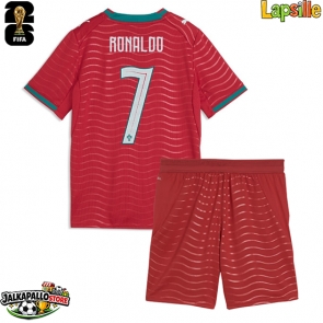 Portugali Cristiano Ronaldo #7 Kotipaita Lapsille MM-kisat 2026 Lyhythihainen (+ shortsit)